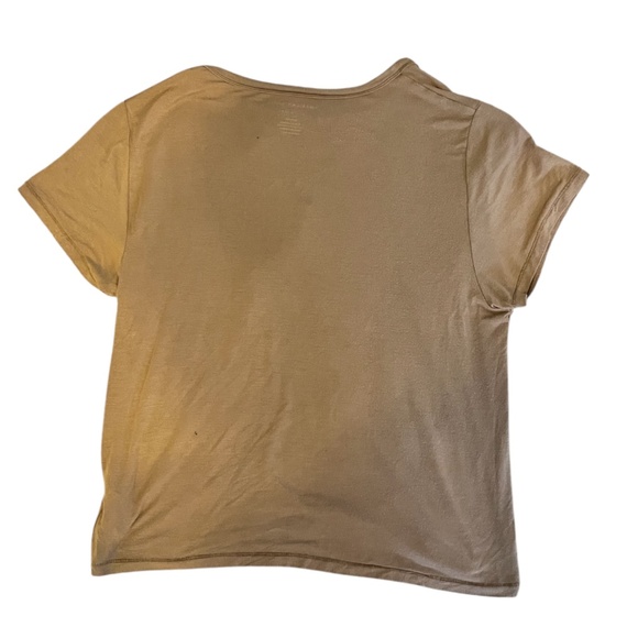 American Eagle Soft & Sexy Brown/Tan Basics Crew Neck T-Shirt | Size Small - Picture 4 of 8